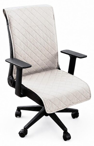 Copertura universale per sedie da ufficio con elastici, colore bianco