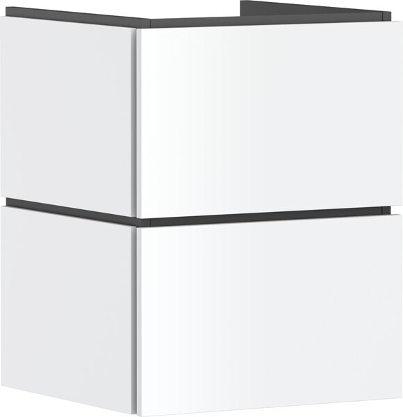 Hansgrohe Xilesa E Meuble sous-lavabo pour lave-mains, 2 tiroirs PushOpen, 480x470x620mm, 54291700, 54291700