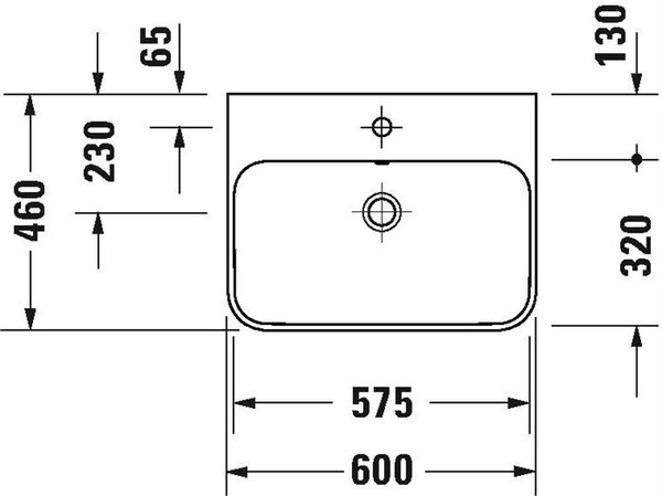 Lavabo da appoggio Duravit Happy D.2 Plus, antracite opaco, 600 mm, 23606013001