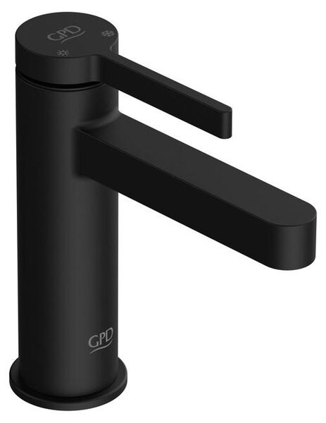 Miscelatore per lavabo nero in ottone MLB165S