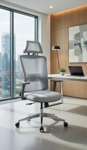 Sedia da ufficio regolabile in altezza per una seduta ergonomica e confortevole