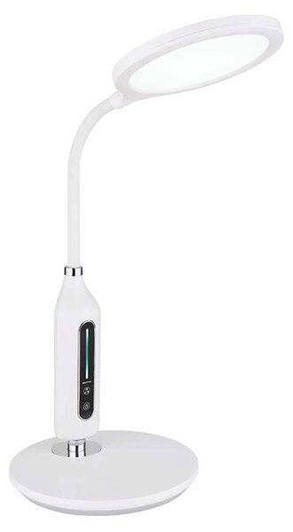 Lampada da tavolo a LED, bianca, touch dimmer, CCT, H 40,7 cm