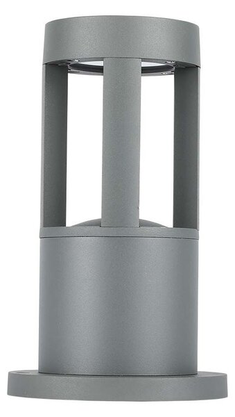 V-TAC VT-830 lampada led da giardino colore grigio 10W fissaggio a terra 25cm IP65 COB bianco naturale 4000K - SKU 128320