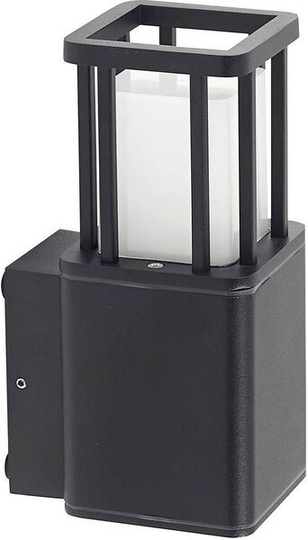 Lucande LED applique da esterno Dakil, nero, alluminio