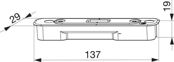 MACO HS elemento di bloccaggio per ingranaggio a gancio per legno, regolabile, argento (228403)