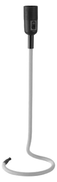 Lampada da tavolo retrò, con tecnologia LED a filamento, corpo in metallo bianco, altezza 46,5 cm