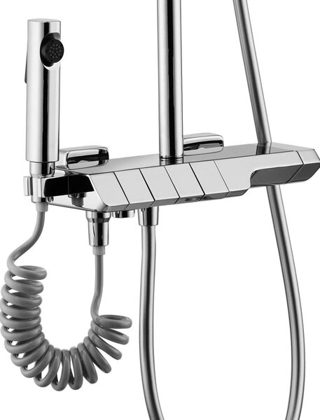 Colonna Doccia Termostatico Miscelatore In Ottone Display Digitale LED - Foto 7