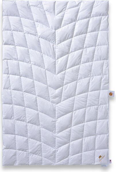 Piumino estivo 155x220 di SCHLAFKÖNIG con trapuntatura a zone - piumino avvolgente - leggero ed estivo