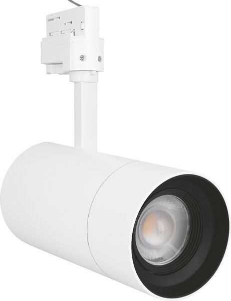 Faretto a binario trifase a LED "Tracklight Spot Zoom" 25W 830 (bianco caldo) 15°-55° bianco dimmerabile