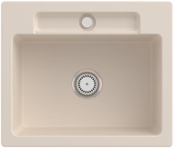 Lavello da cucina Villeroy&Boch, lavello da cucina Siluet 60 S Ivory 600x510mm, larghezza base 60cm