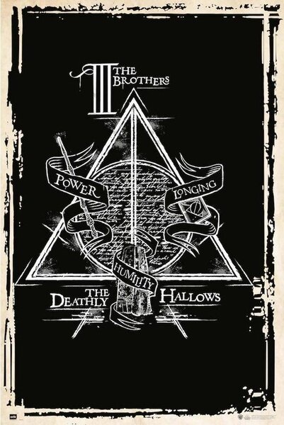 Posters, Stampe Harry Potter - Simbolo delle Reliquie della Morte