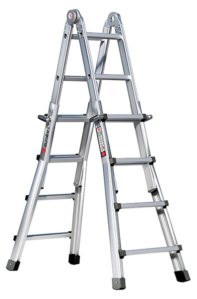 Scala pieghevole in alluminio con 4x4 pioli 3160104