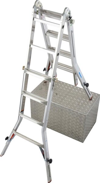 MONTO TeleVario scala telescopica a pioli con 4 prolunghe, 4x4 pioli, 129970