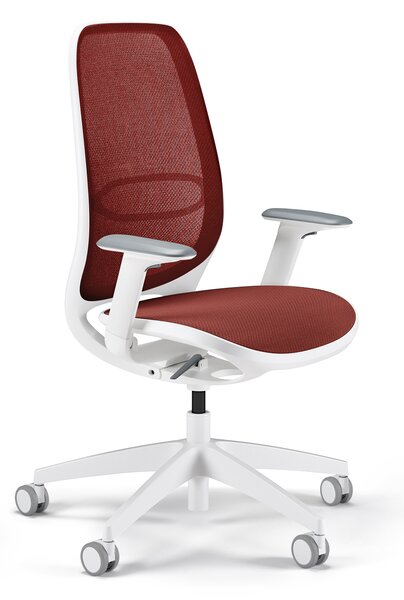 Sedia da ufficio Sedus se:air rosso rubino