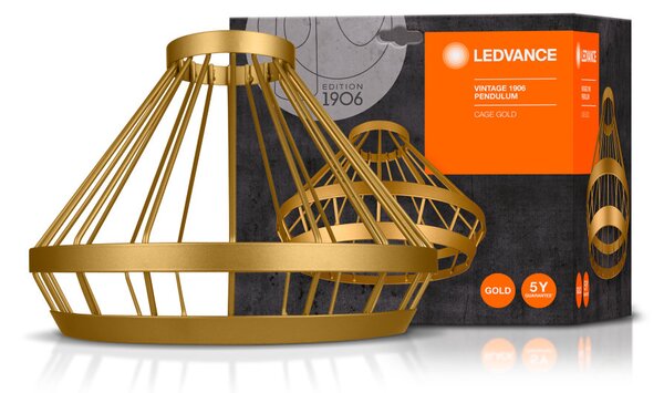 Paralume Ledvance Vintage 1906 Cage Gold, 239 mm