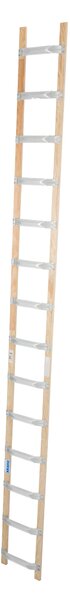 STABILO Scala da tetto in alluminio e legno, 1x14 pioli, 804235