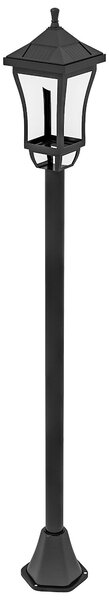 Lanterna da giardino Outsunny Solar, lampada da giardino da 127 cm con luce LED bianco freddo, IP44