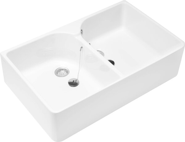 Villeroy & Boch 633100R1: Lavello a due vasche O.novo, dimensioni 220x795 mm