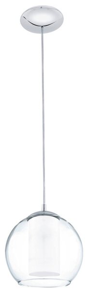 Eglo 92761 Lampada a sospensione Bolsano Ø 20cm bianco chiaro cromo
