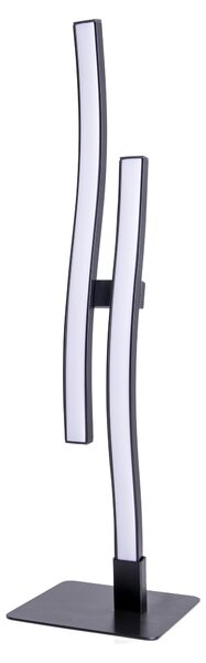 Lampada da tavolo a LED, metallo, nero, H 44 cm