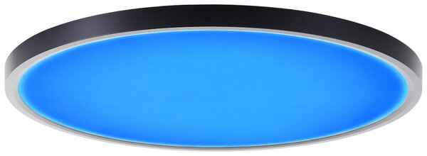 Brilliant G80651/76 Lampada a soffitto LED, serie Lotti, 50 cm, plastica, nero/bianco, LED integrati