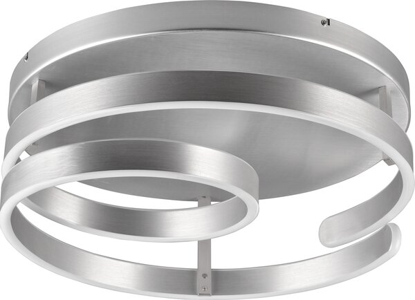 Lampada da soffitto a LED MARNIE 58W 3000K 6800lm in metallo con finiture argento, dimensioni: 21x55x55 cm, IP20, Trio