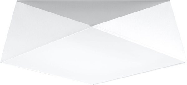 Lampada da soffitto in tessuto bianco geometrico per la camera da letto e il soggiorno