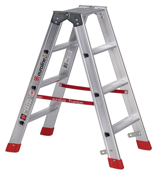 Scaletta in alluminio rinforzata con 2x4 gradini 3057704