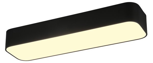 Plafoniera LED ASTERION nera dimmerabile Luce notturna larga 50 cm