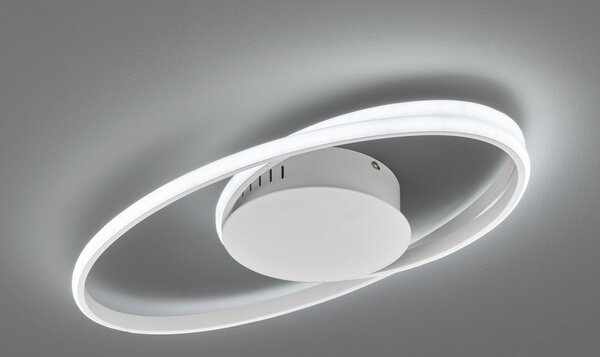 FHL easy LED Design Lampada da soffitto YADE in bianco opaco 54x32 cm