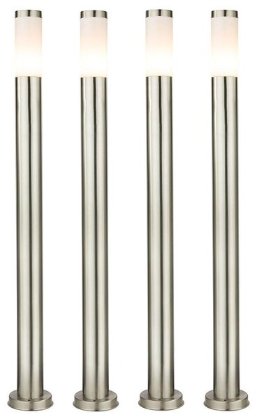 Set di 4 lampade da esterno in acciaio inossidabile per il vostro giardino