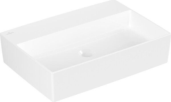 V&B Memento 2.0 63 lavabo da appoggio, bianco alpin C-plus, 60x42cm