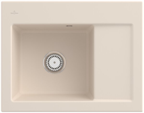 Lavello da cucina Villeroy&Boch, lavello da cucina Subway 45 Compact Ivory 650x510mm, larghezza base 45cm