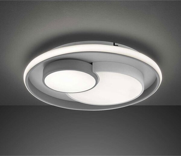 Lampada da soffitto a LED, grigio bianco, dimmer a 3 livelli, D 50 cm