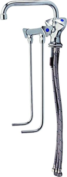 Rubinetto per lavello BieTal® Rubinetto miscelatore a bassa pressione 2 vasche con sottolavello da 20 cm
