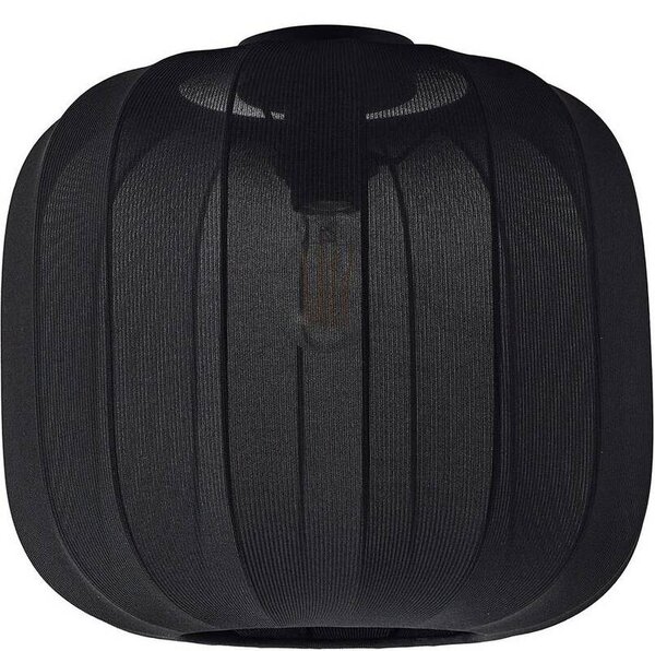 Plafoniera Lindby Helin, nero, tessuto, Ø 35 cm