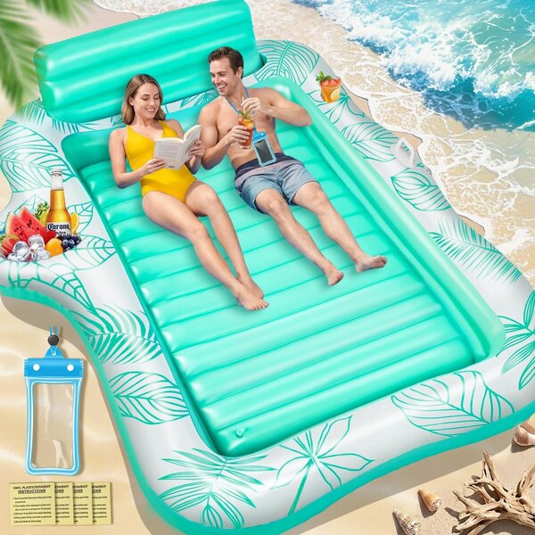 Lettino gonfiabile per l'acqua, dimensioni 230 x 180 cm