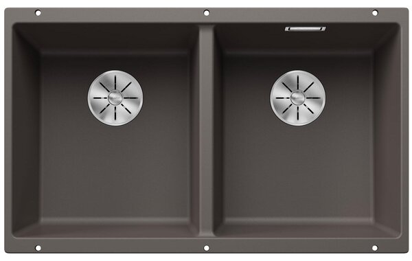 Lavello Blanco SUBLINE 350/350-U, dimensioni 755 x 460 mm, colore grigio vulcano, codice prodotto 527347