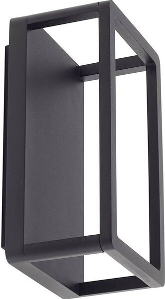 Applique da esterno Lucande LED Thorvid, altezza 26 cm, nero
