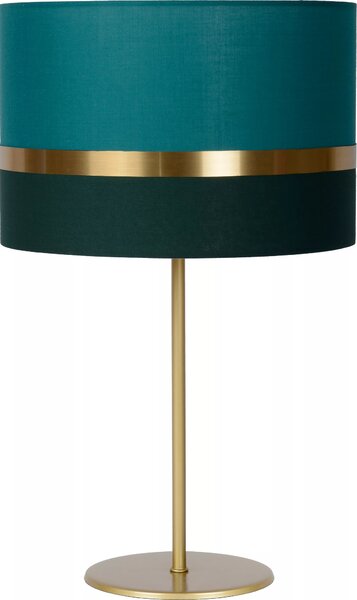 Lampada da tavolo con paralume in lino verde E27 Extravaganza Lucide