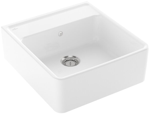 Lavello Villeroy & Boch a vasca singola 595 x 630 mm a funzionamento manuale bianco neve