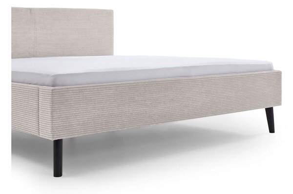 Letto matrimoniale imbottito beige rete non inclusa 180x200 cm Avola – Meise Möbel