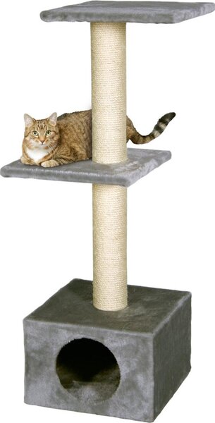 Tiragraffi Karlie Smaragd - Peluche/Sisal - Grigio - 35x35x103 cm