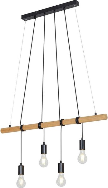 Lampada a sospensione Briloner Bar lampada a sospensione in legno lampada a sospensione