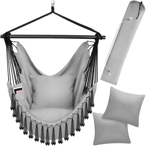 Sedia sospesa tectake® Malika con borsa di trasporto, circa 100 x 150 x 150 cm