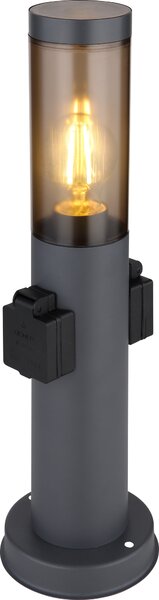 Globo Lighting luce da esterno in acciaio inox antracite, 1x E27
