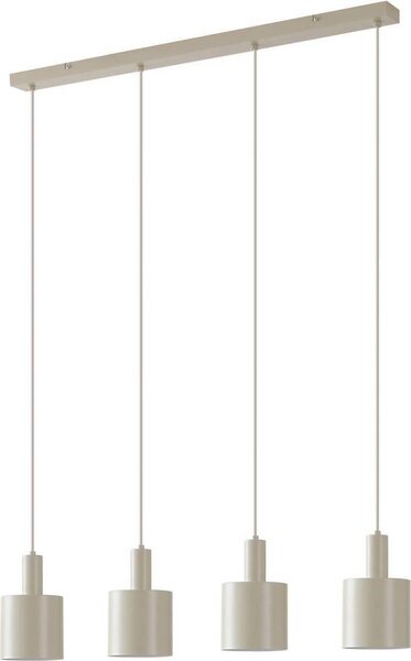 Lindby lampada a sospensione Ovelia, beige, 4 luci, metallo, E27