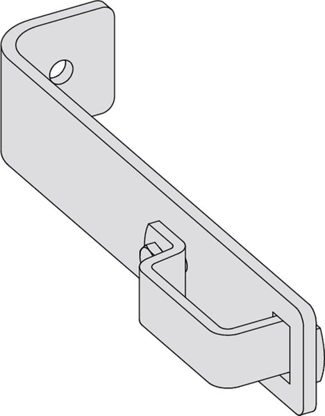 Gancio da parete standard Hymer, alluminio, lunghezza 0,21 m