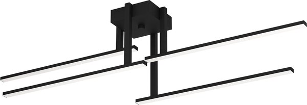 Eglo 99817 IPOLITTO LED Plafoniera a 4 pieghe 4x7,5W 995x165mm bianco nero bianco caldo