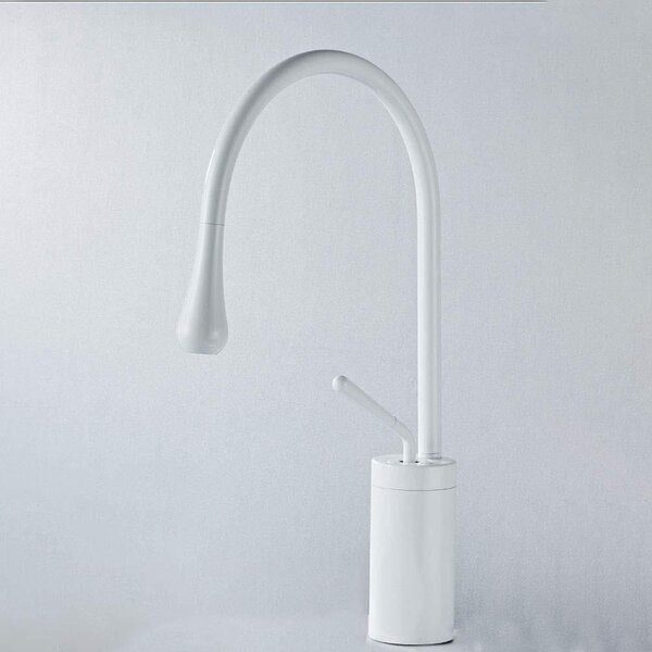 Solidchoice - Miscelatore per cucina con acqua calda e fredda, colore bianco